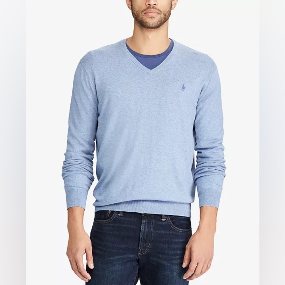 Polo Ralph Lauren Pima Cotton V Neck Sweater XXL